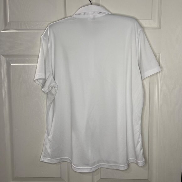 Adidas LPGA White Polo Shirt Women's Size XL Moisture-Wicking Short Sleeves - Picture 12 of 12